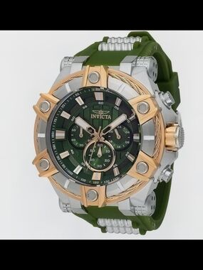 Invicta Bolt Surge Men's Olive Green Chronograph Watch 52mm
